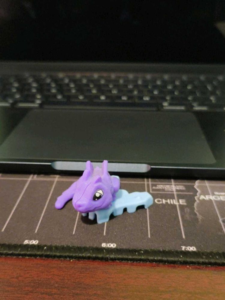 kinder Joy toys Purple &amp; Blue Dragon Toy