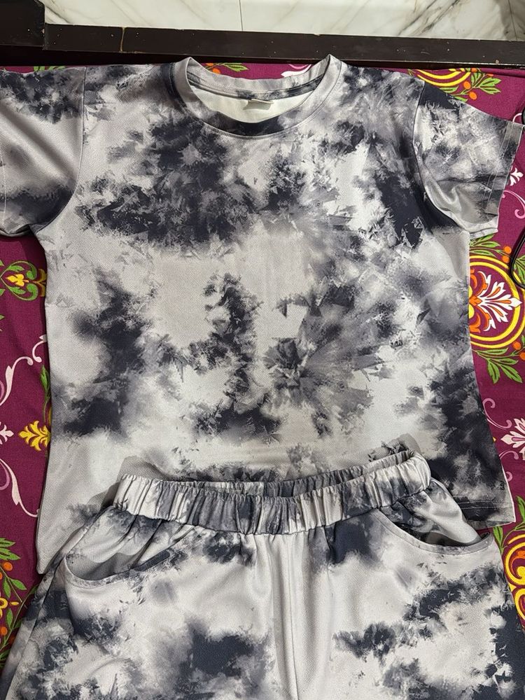 Tie-Dye T-Shirt and Shorts Set