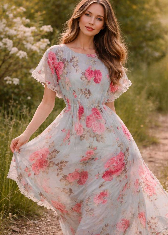 Floral Print Maxi Dress
