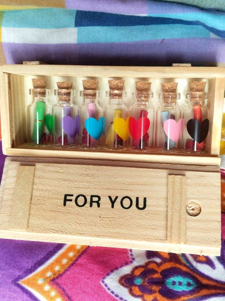 Gift Heart Message in A Bottle Couple