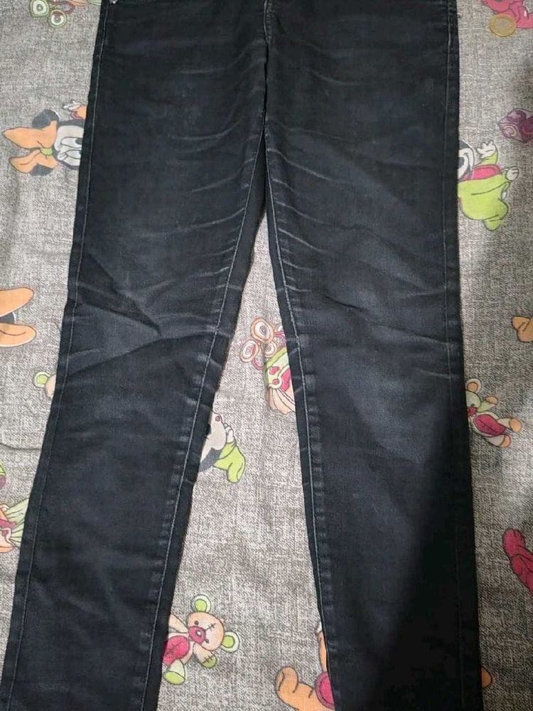 Black Wash Slim Fit Jeans 4