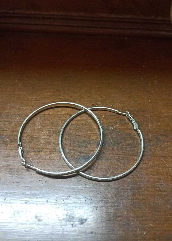 Silver Hoop Earrings