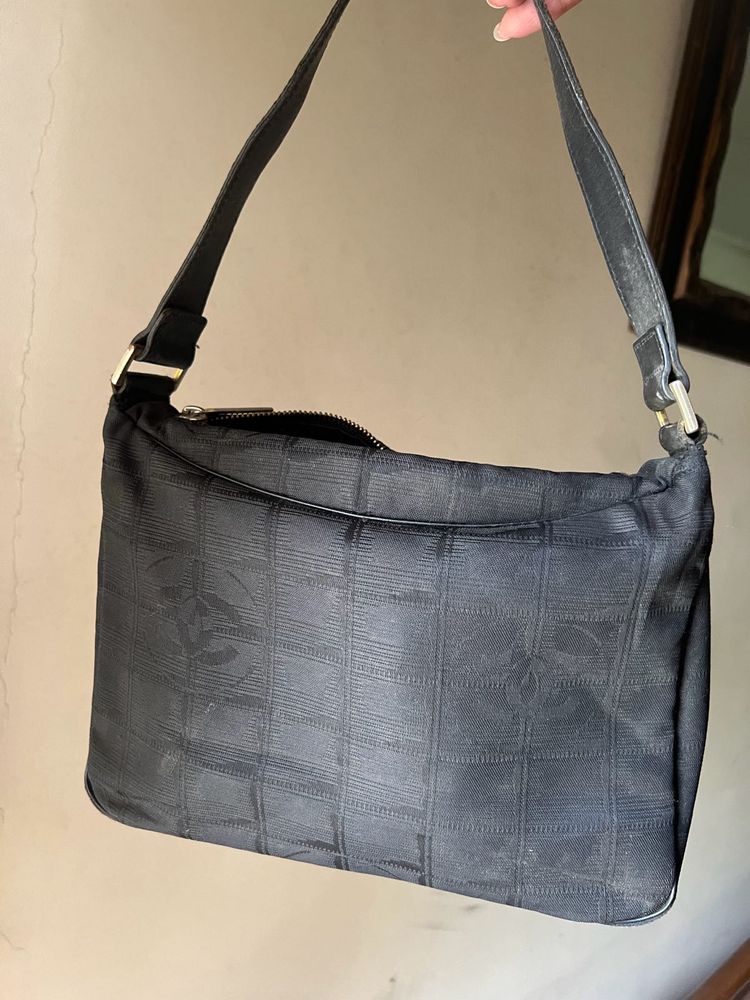 Chanel vintage canvas handbag