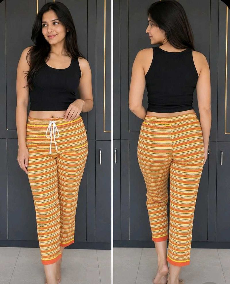 Striped  Pant/Capri