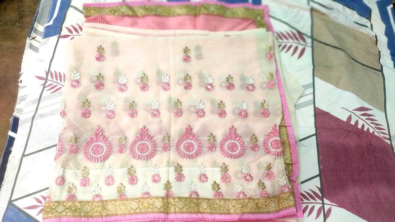 Embroidered Saree