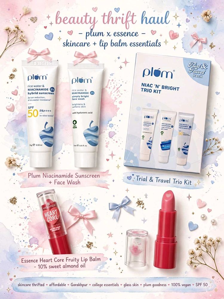 Plum Skincare &amp;  &amp; Essence core heart Lip Balm