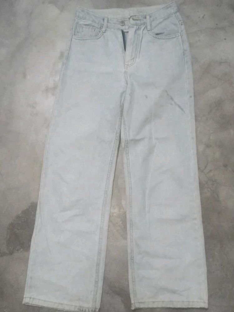 Light Wash Wide Leg Jeans