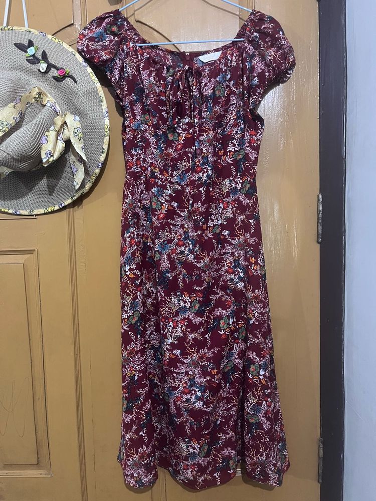 Berrylush Floral Print Midi Dress