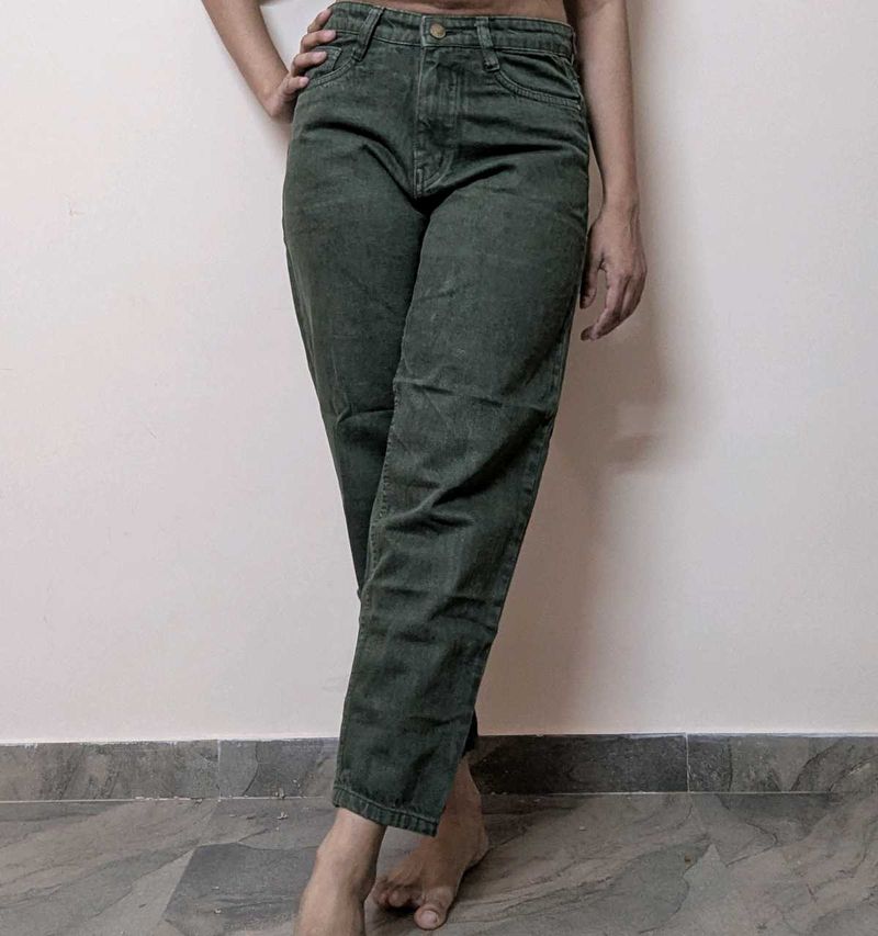 Green Denim Jeans