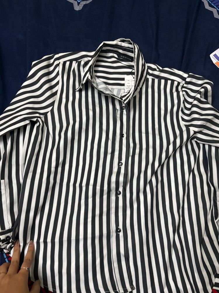 Classic Striped Button-Up Shirt