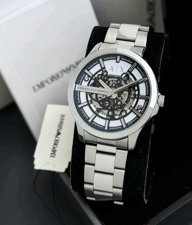 Armani Exchange Automatic Skeleton Watch