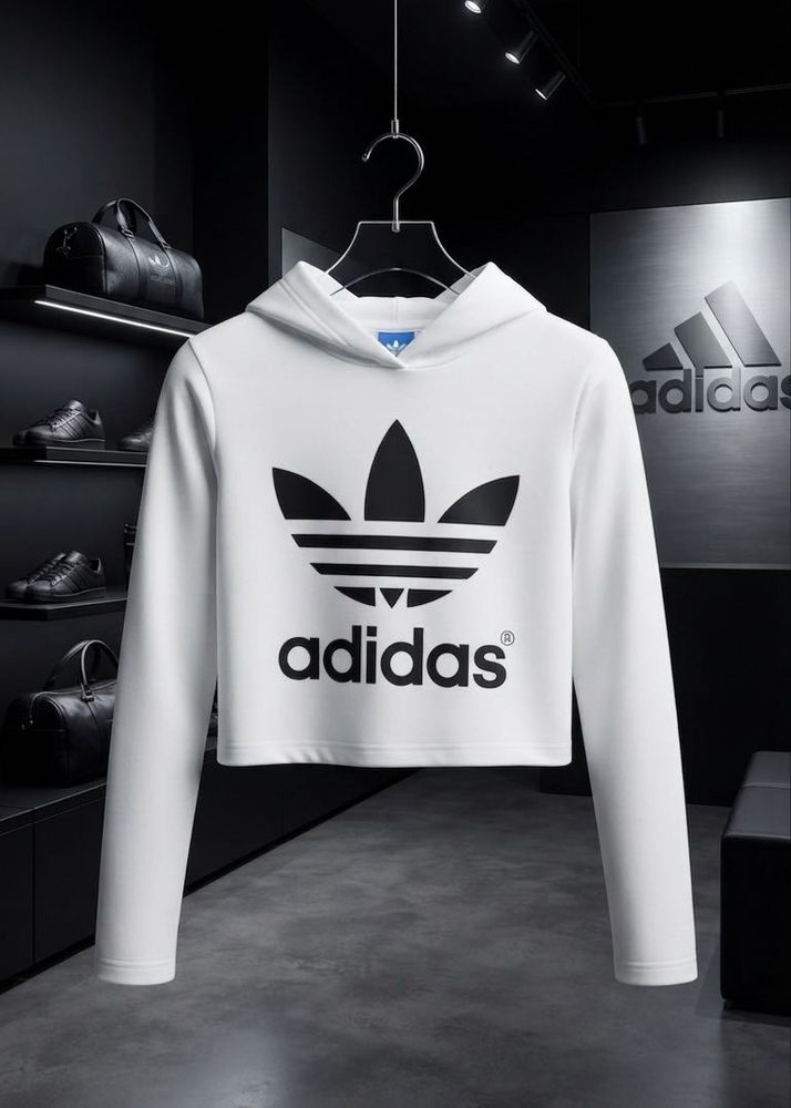 Adidas Cropped women's sports Hoodie