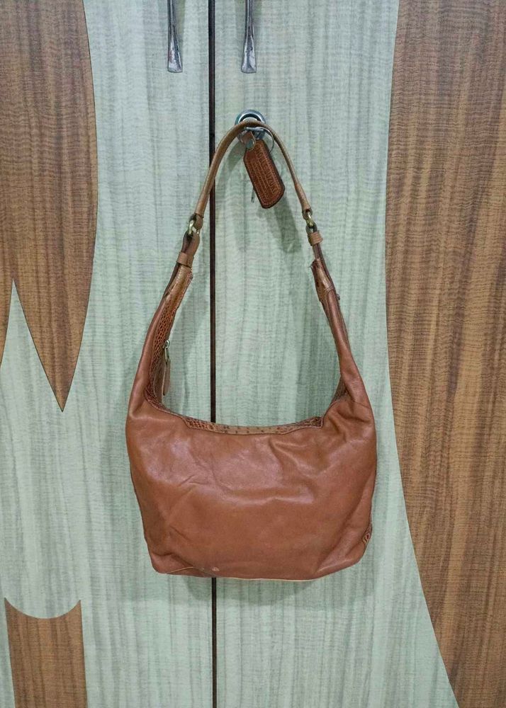 Imported Stylish Brown Leather Hobo Bag