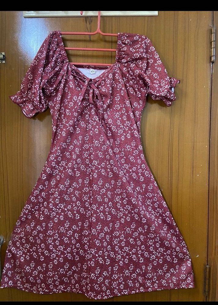 sale!!!Floral Print Mini Dress