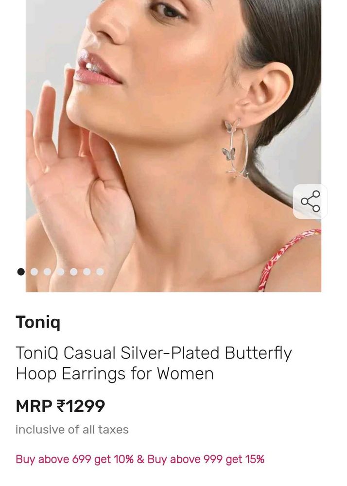 ❤️ ToniQ Silver plated earrings
