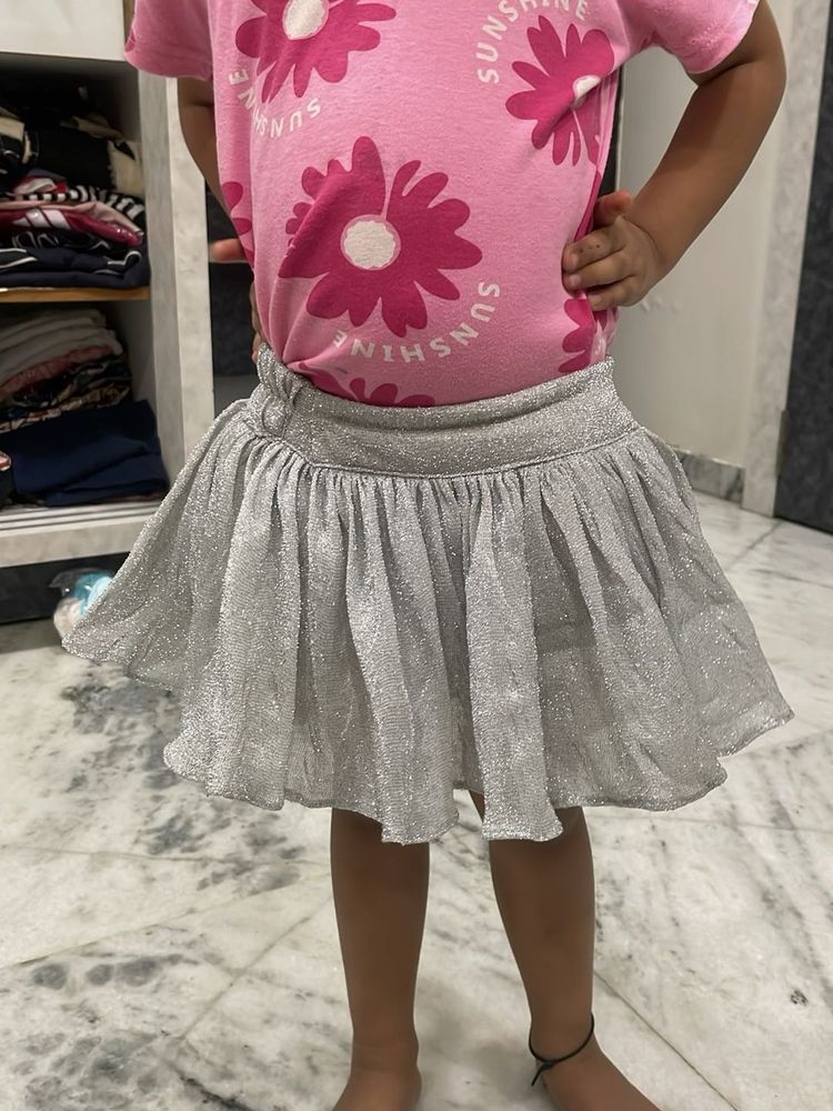Sparkly Silver Skirt
