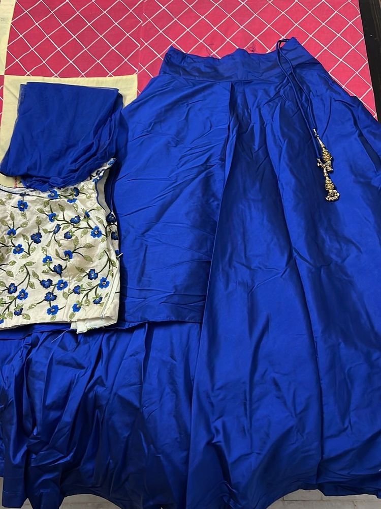Vibrant Blue Lehenga Choli Set