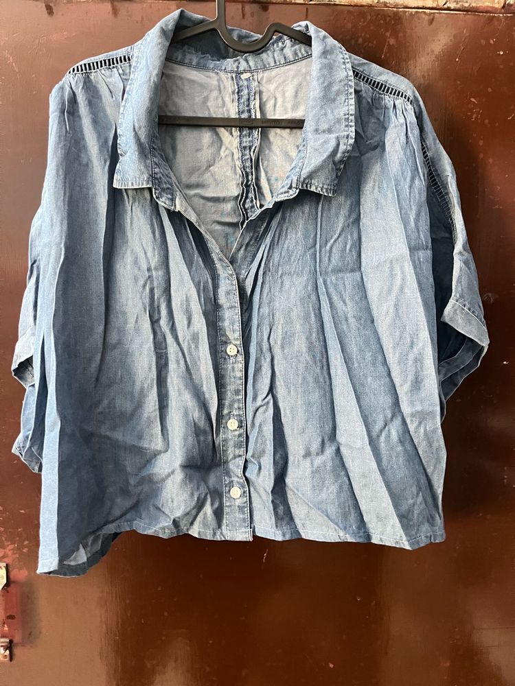 Denim Crop Top