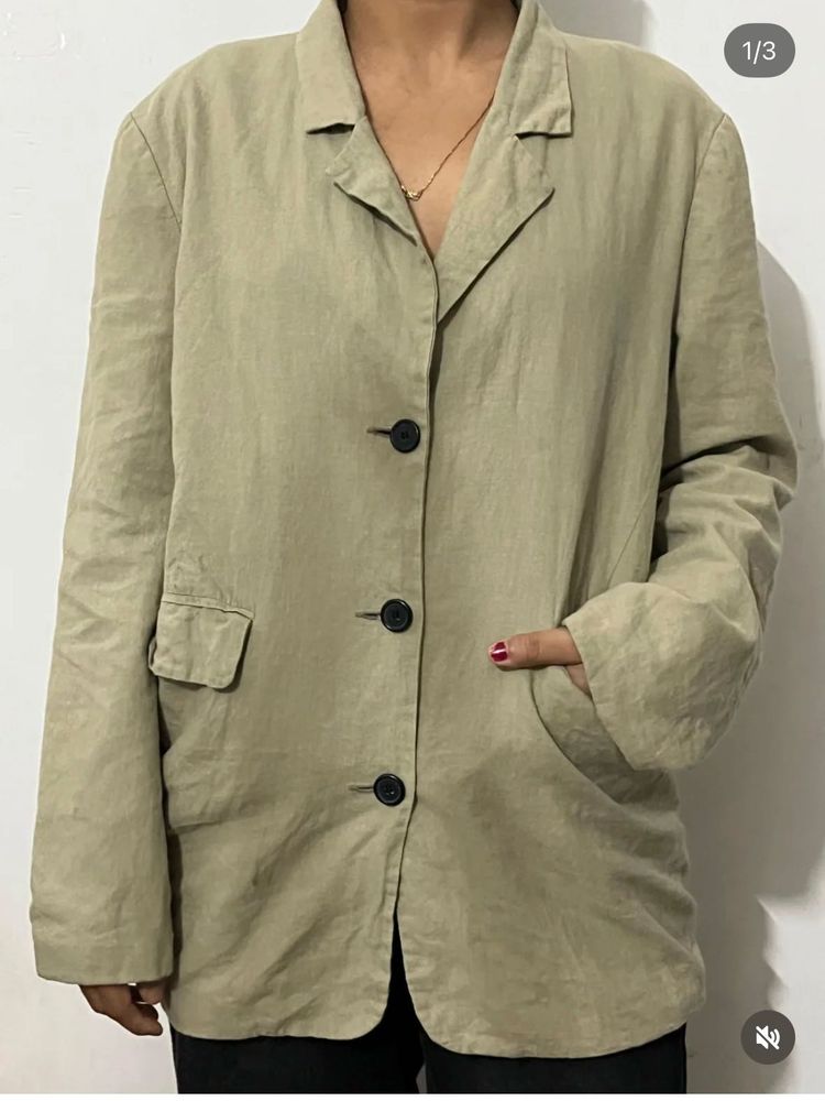 Classic Linen Blazer