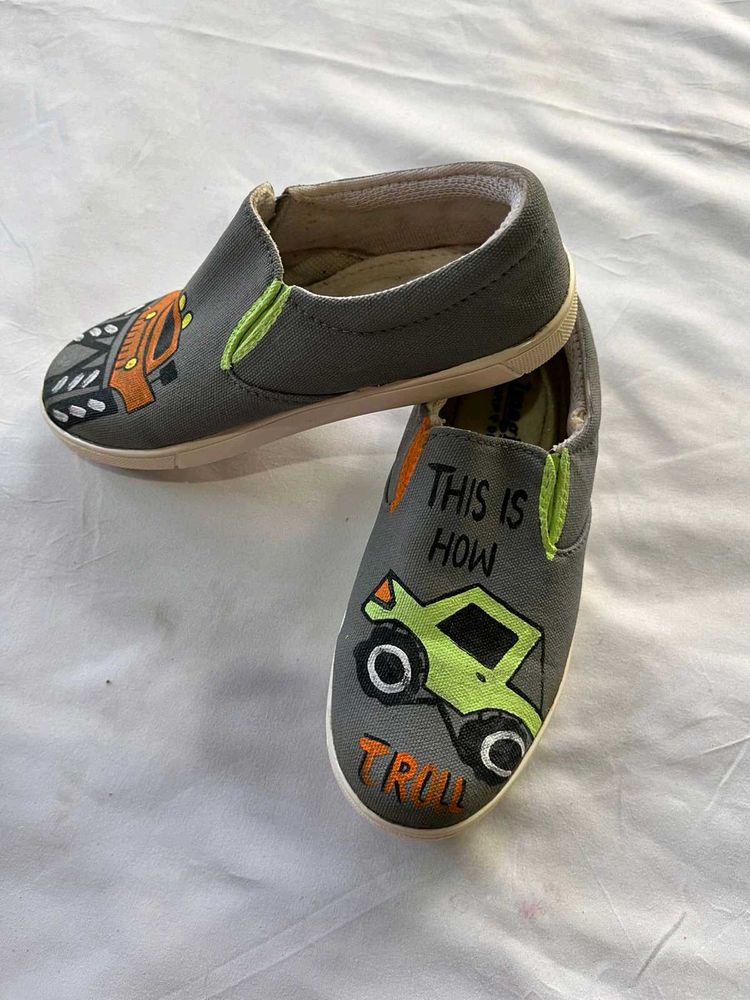 Kids Monster Truck Slip-On Shoes