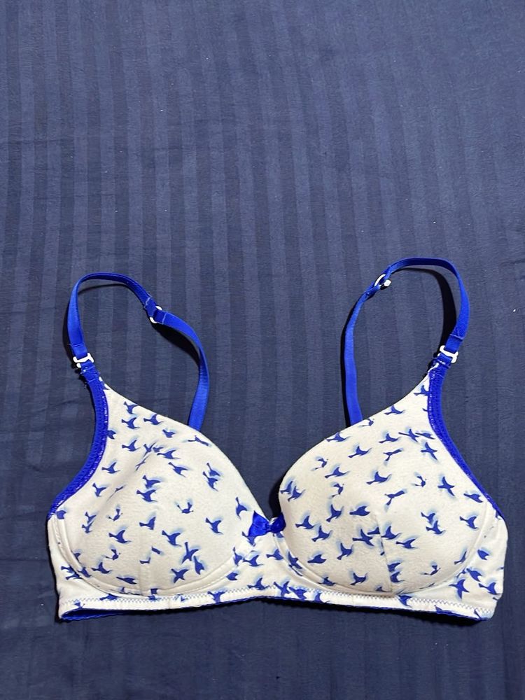 Cute Bird Print Bra