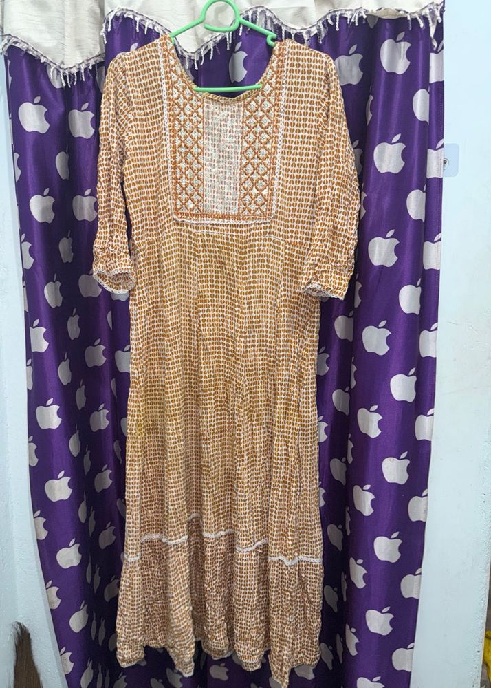 pure cotton Ethnic Printed maxi kurta