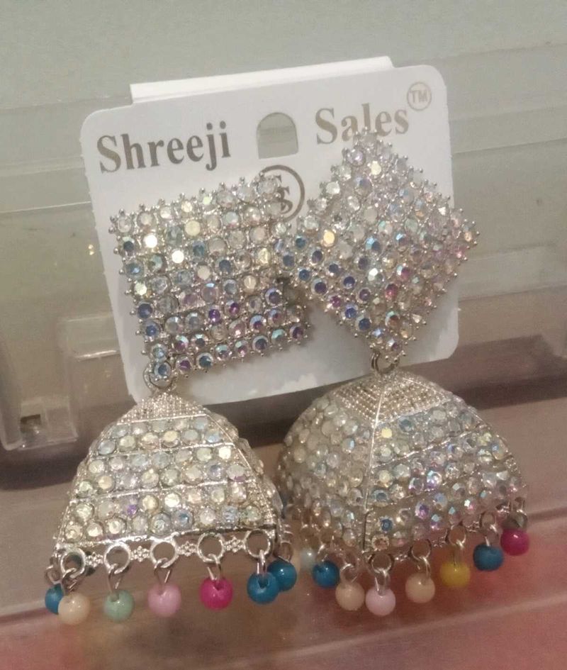 Sparkling Jhumka Earrings
