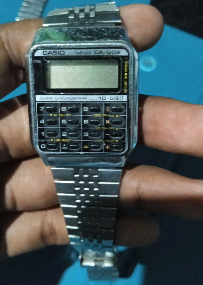 Vintage casio calculater watch