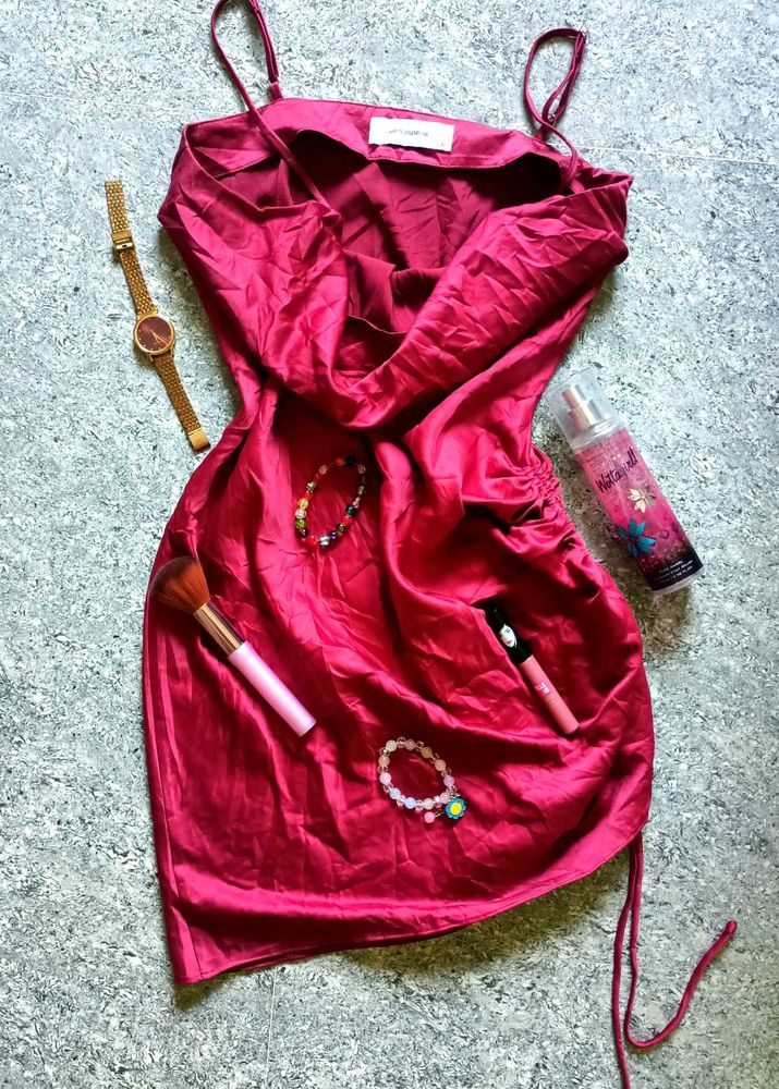 🔥🥵HOT MAROON BODYCON FOR WOMEN