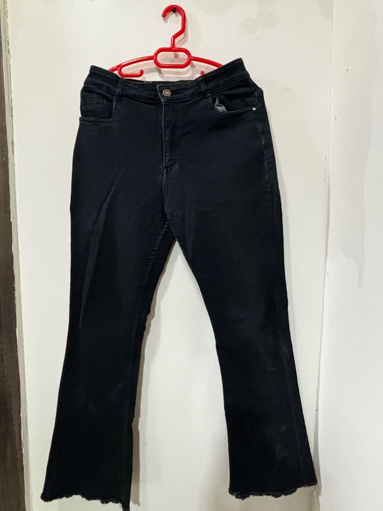 Black Flared Jeans