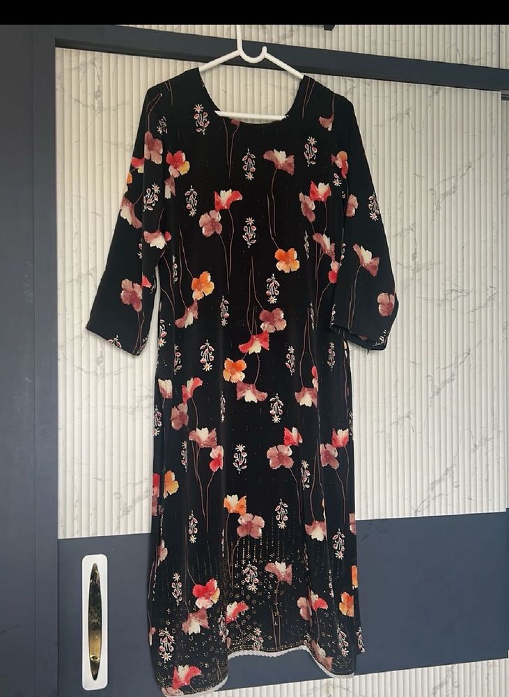 crepe kurta set