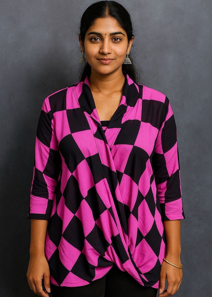 Stylish Pink &amp; Black Top