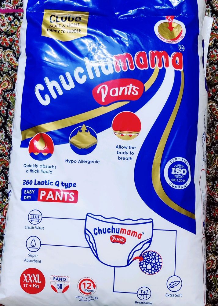 CHUCHU MAMA XXXL SIZE 50 UNIT PACK 17-22 KG