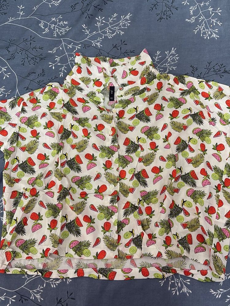 Fun Fruit Print Top