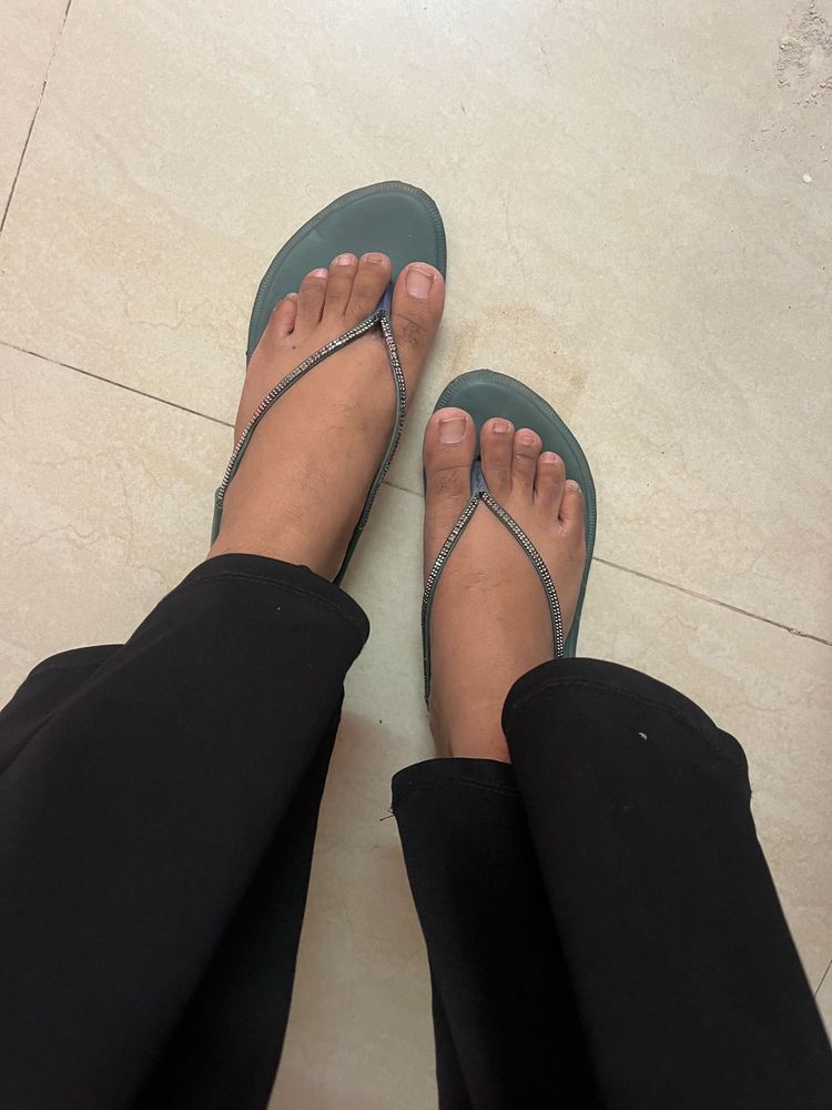 Stylish Embellished Flip-Flops