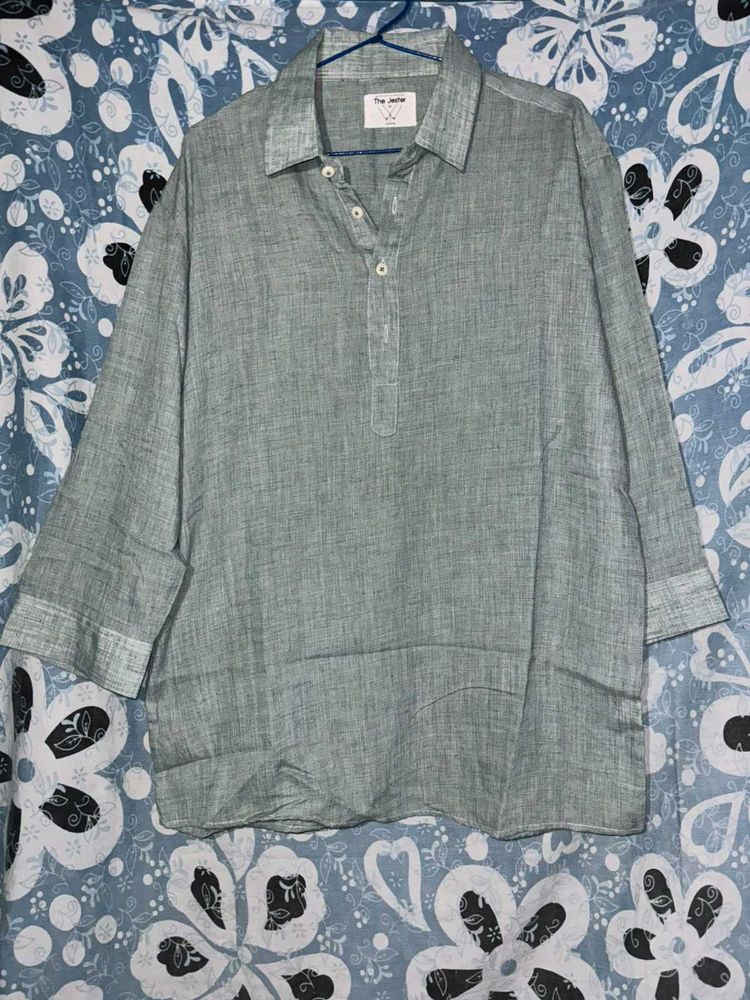 short linen kurta