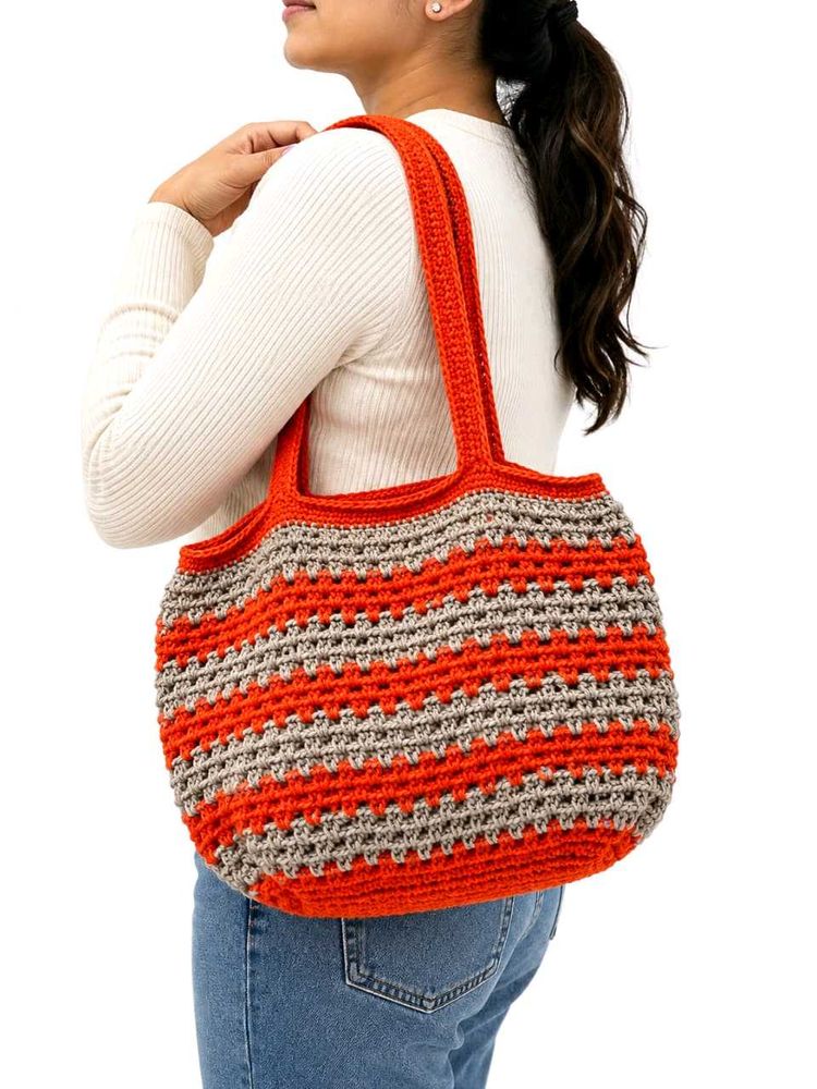 Chic Crochet Tote Bag