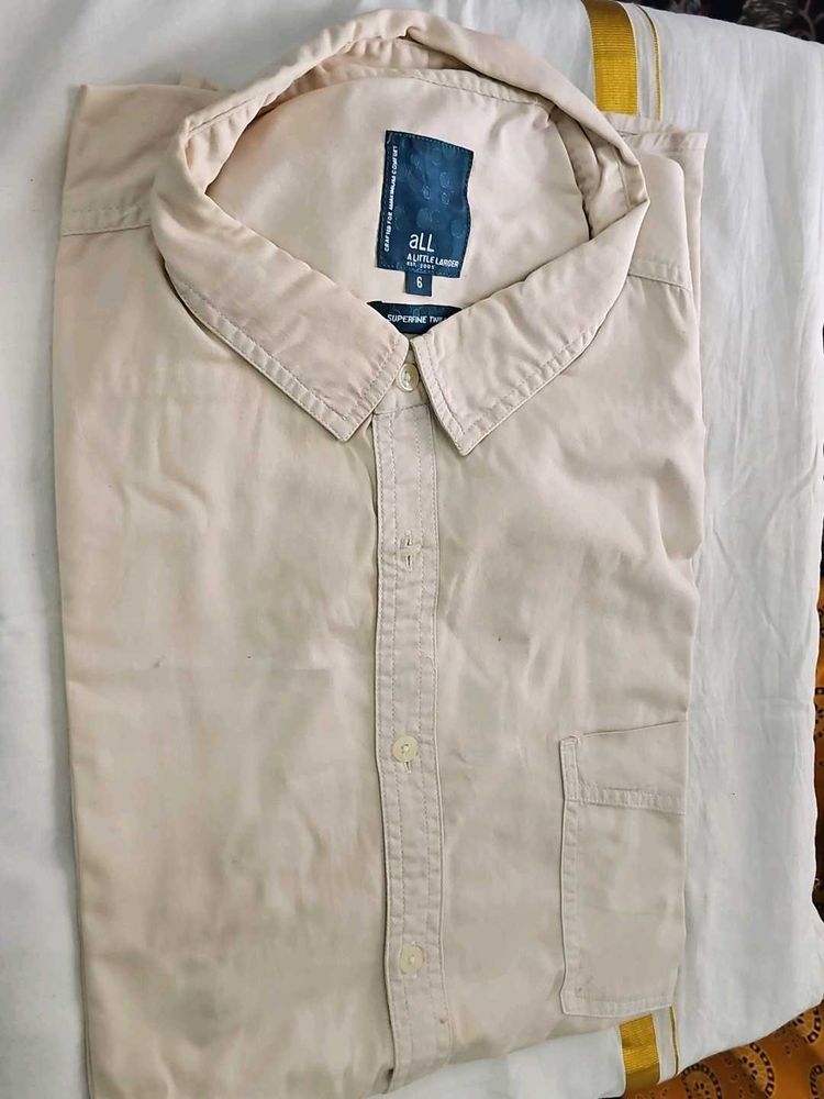 Men's Classic Beige Shirt