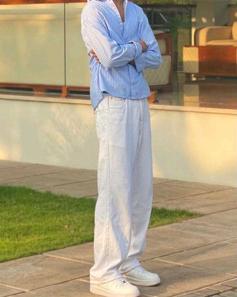 Classic White Denim Jeans