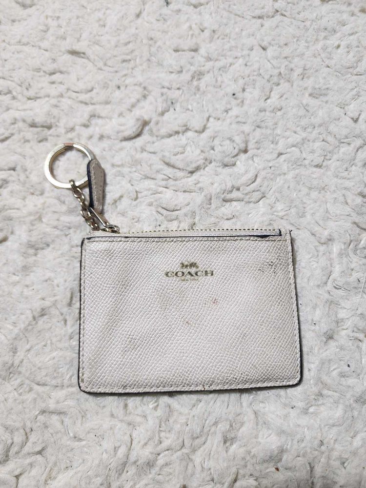 Coach Coin Pouch with Keychain