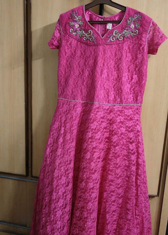 Buy This Pink Embroidered Dress