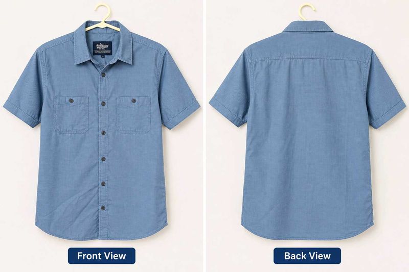 Men's Short Sleeve Button-Up Shirt