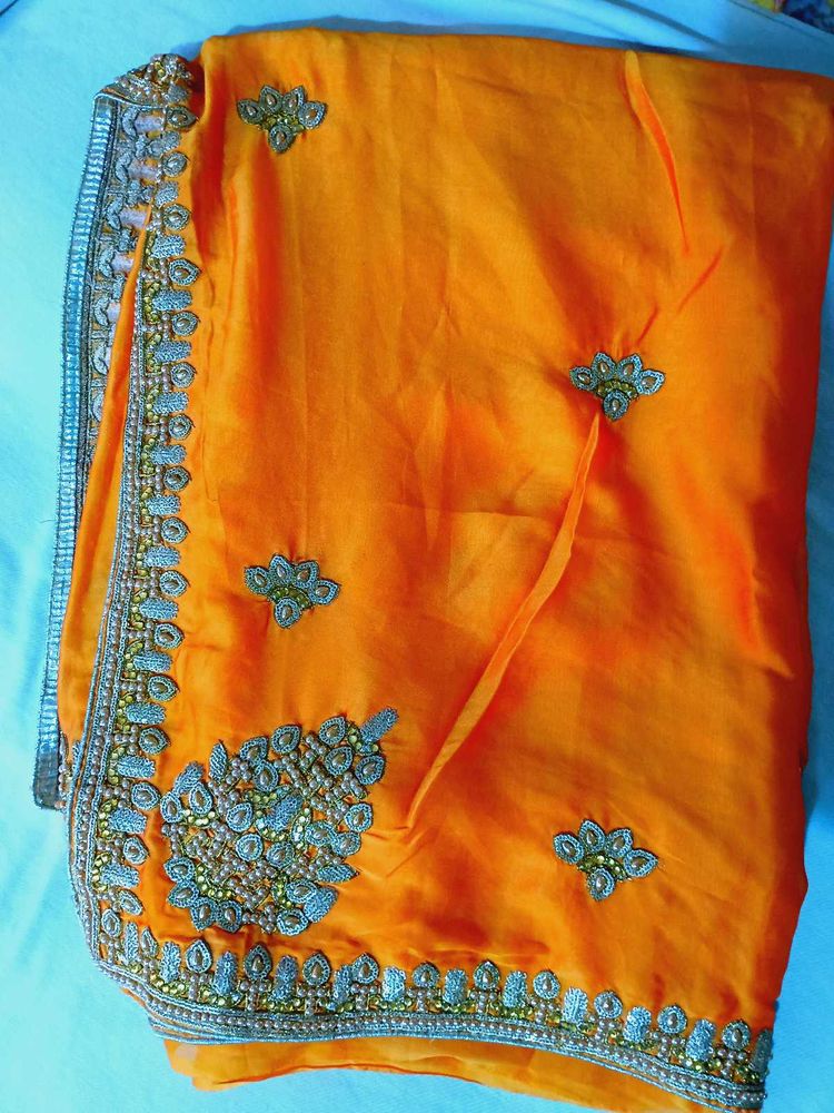 Mustard Festival Saree