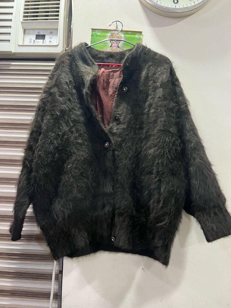 Fuzzy Knit Cardigan