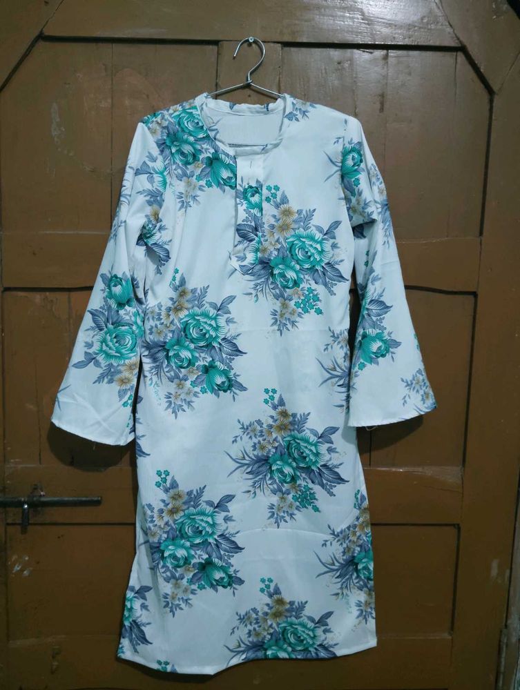 Floral Print Kurta paint for girls
