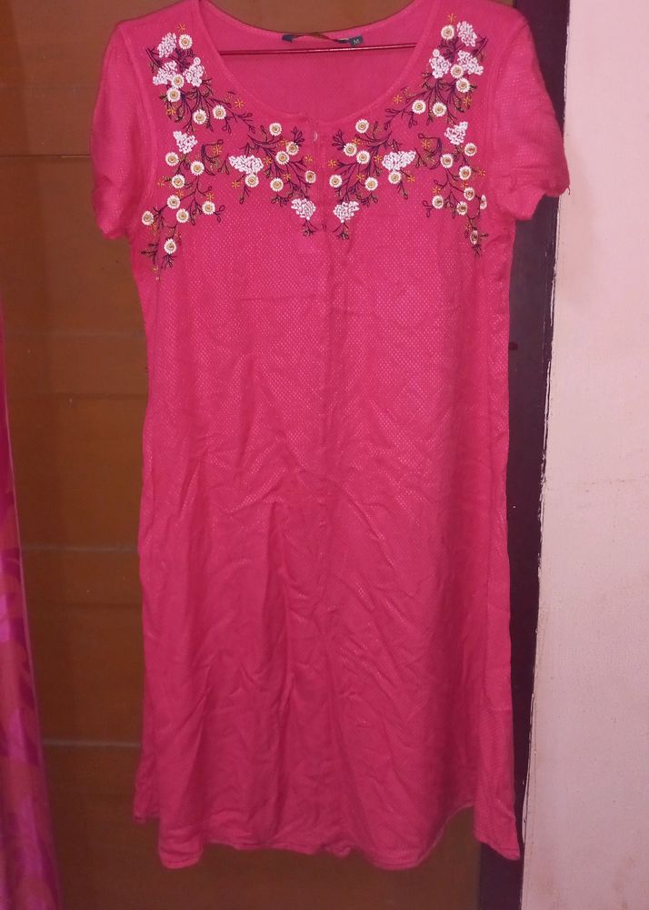 Pink Color Kurta