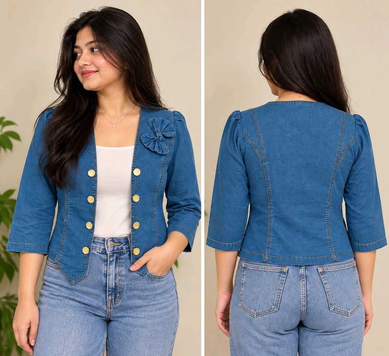 Denim Waist Coat