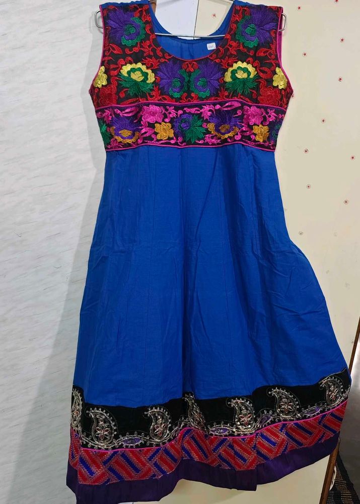 Unused Embroidered Blue Kurta 🔷