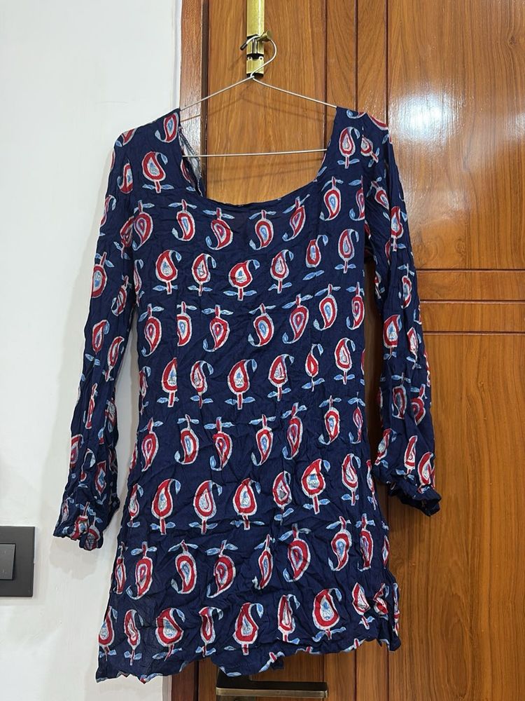 corset back short kurti