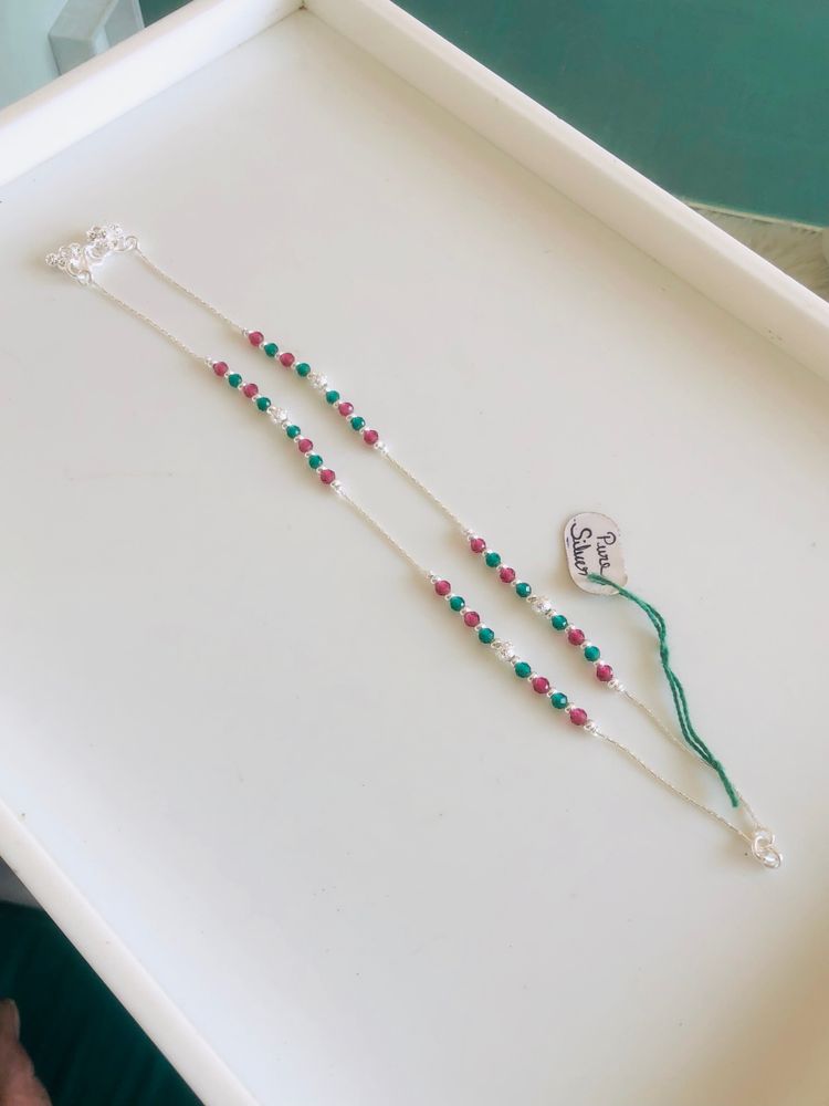 Pure Silver Payal (wt:-13.000g)